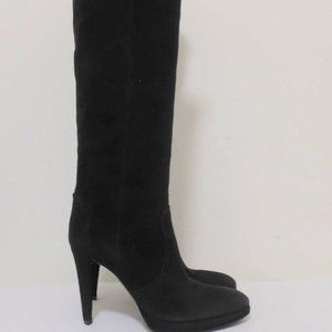 Sergio Rossi Chain-Embellished Knee High Boot Sz36